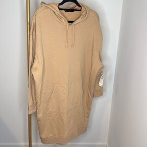 Fashion to figure comfortable hoodie dress. Size 0plus